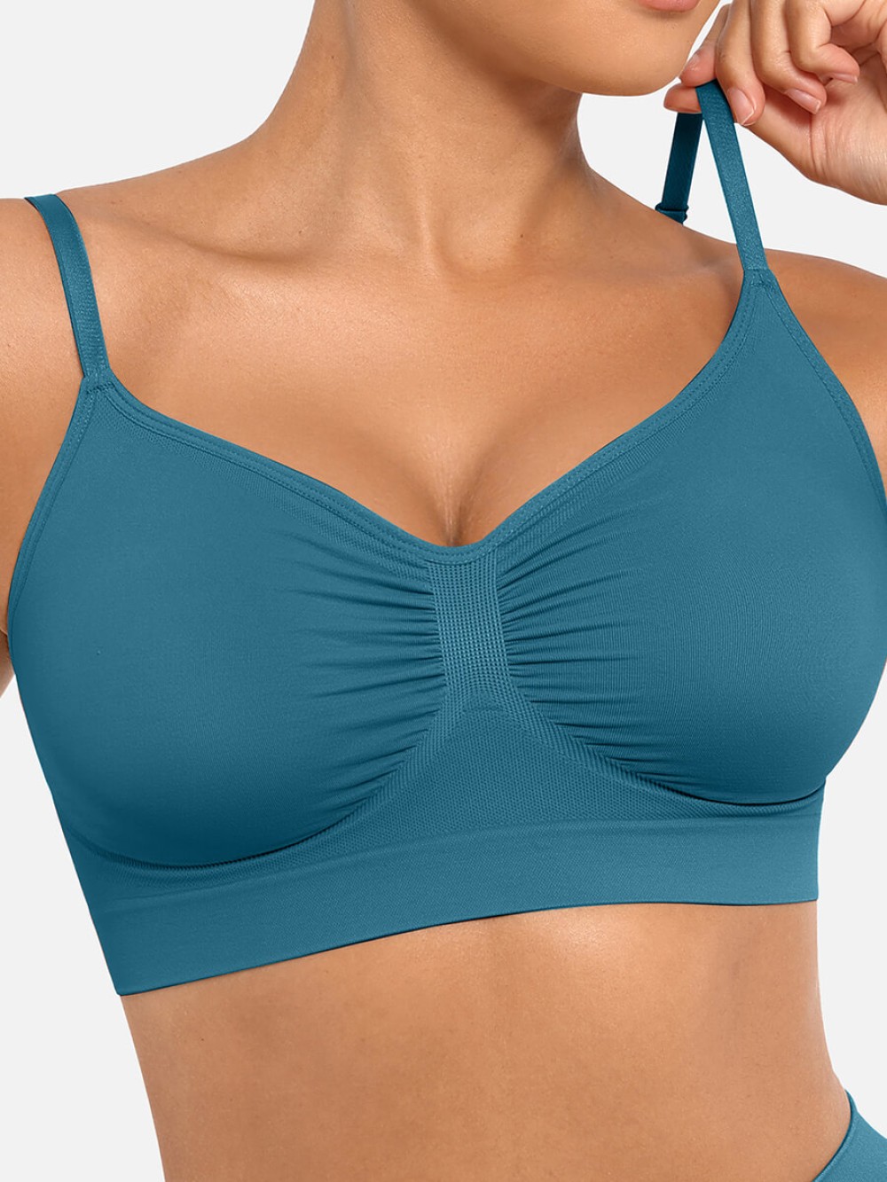 Women Wireless Supportive Shaping Bra with Adjustable Straps
