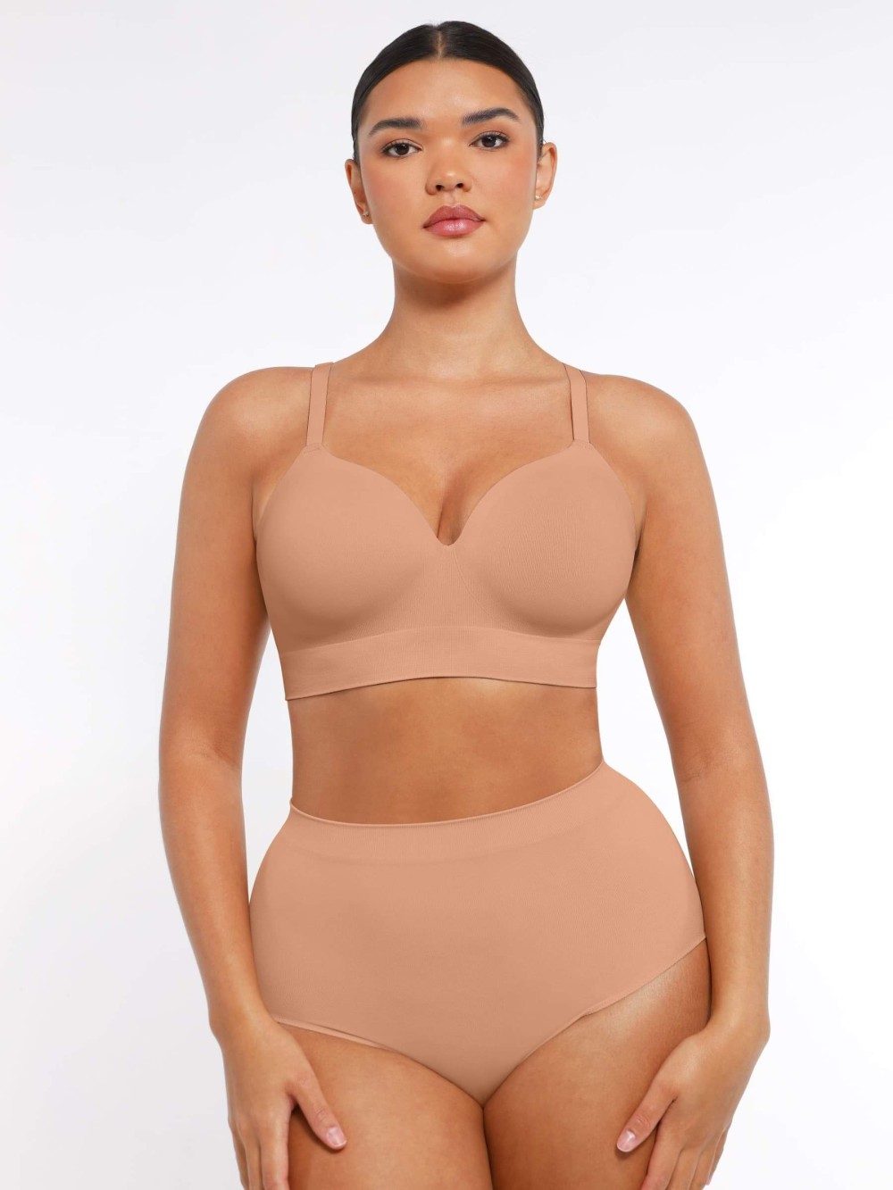 Fashion Seamless Wireless Bust Support Shapewear Bra