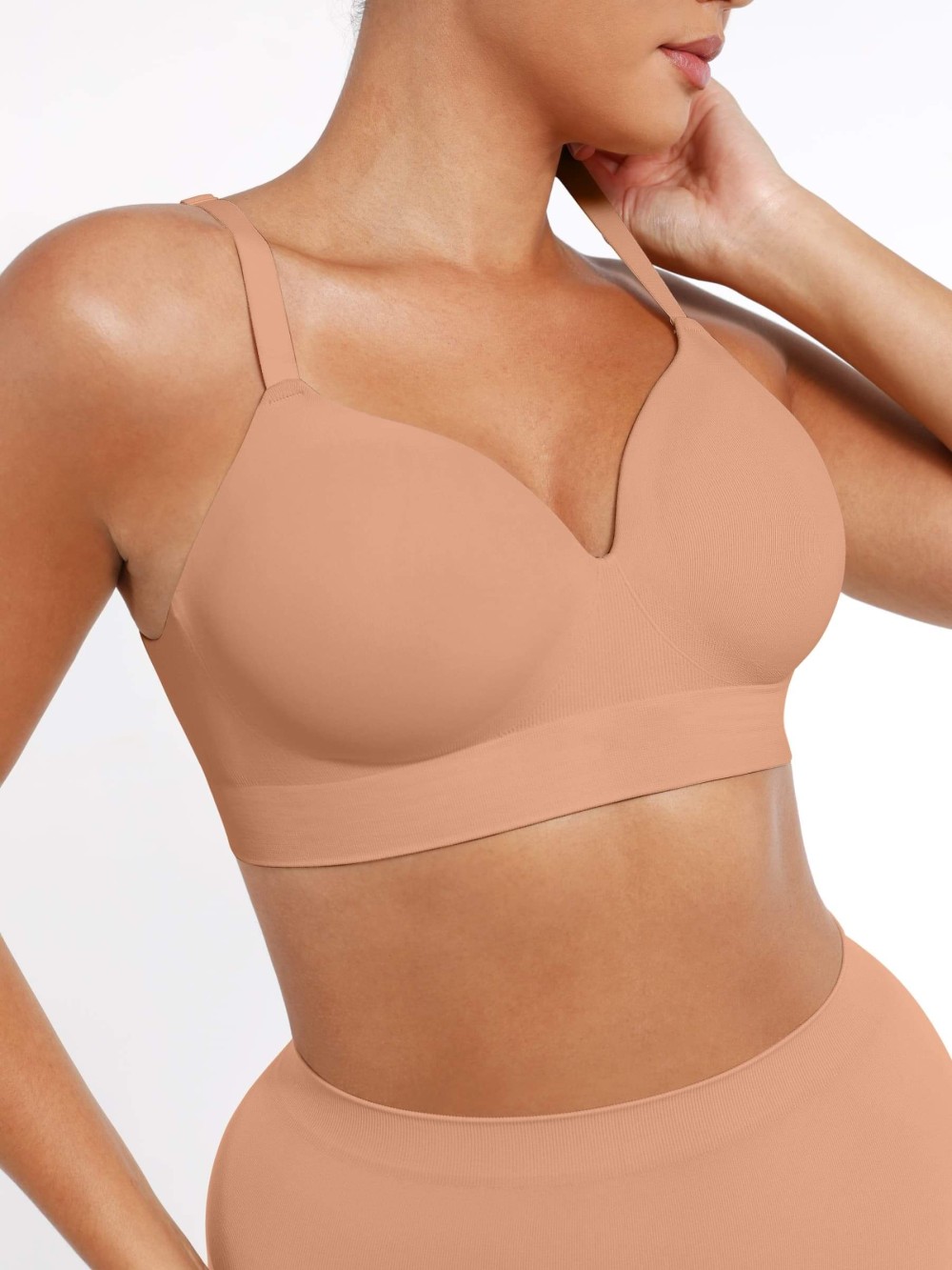 Fashion Seamless Wireless Bust Support Shapewear Bra