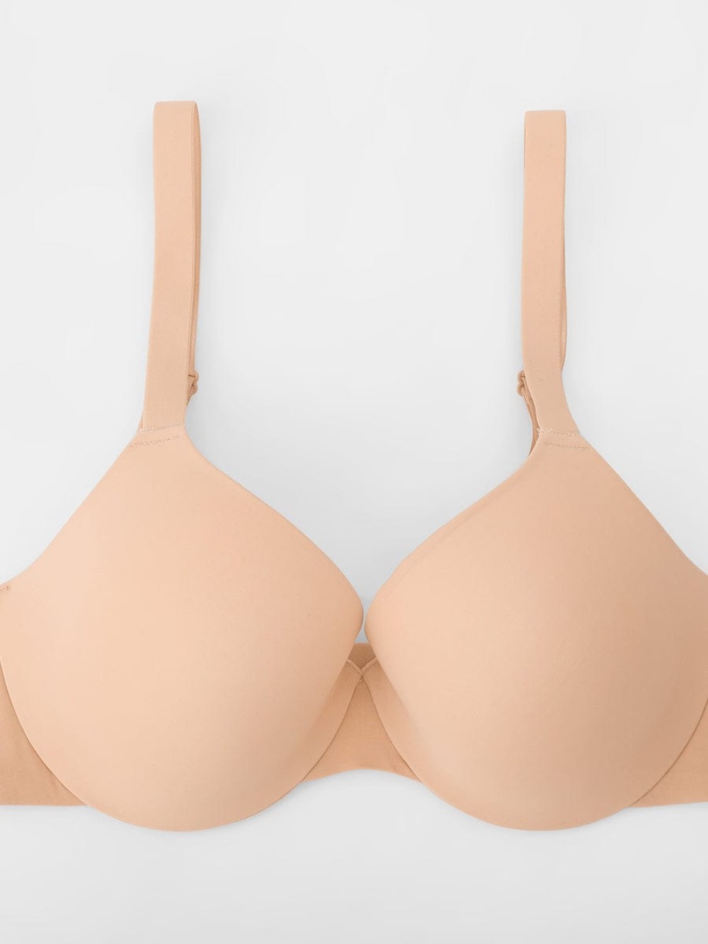Seamless Underwire T Shirt Push Up Demi Bra