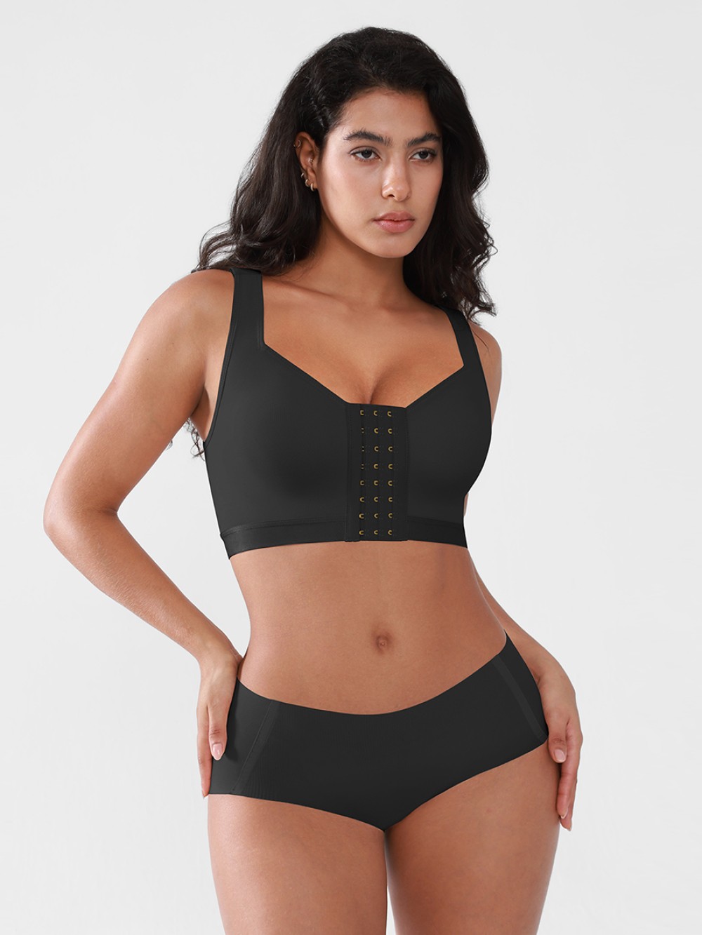 Post Surgery Bra Highly Breathable Front Closure Compression Mastectomy Bra