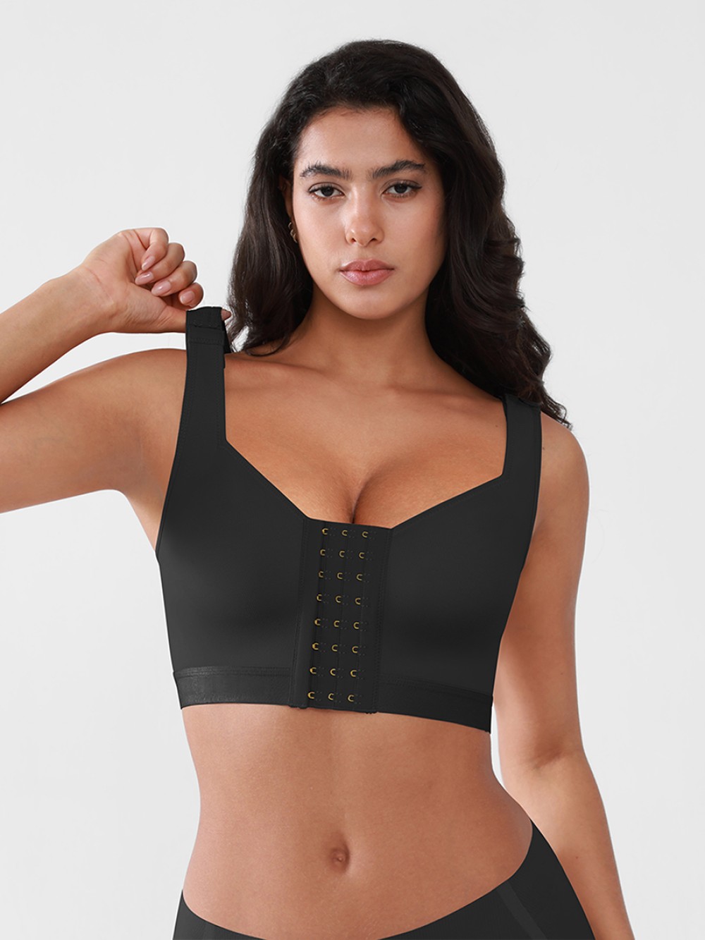 Post Surgery Bra Highly Breathable Front Closure Compression Mastectomy Bra