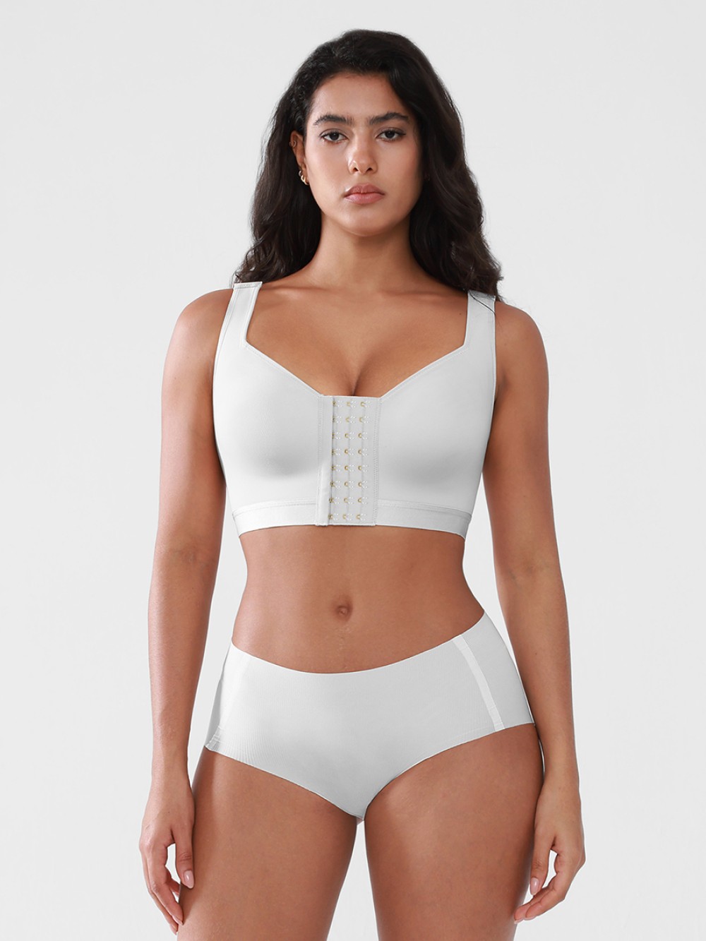 3D Molding Post Surgery Bra Front Closure Compression Mastectomy Bra