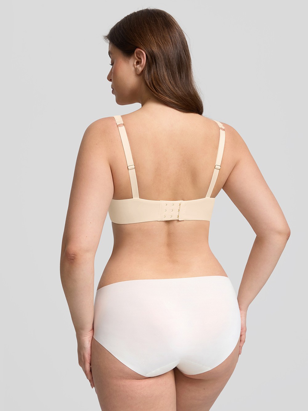 Underwire Lightly Lined Naked Memory Foam Demi T-Shirt Bra