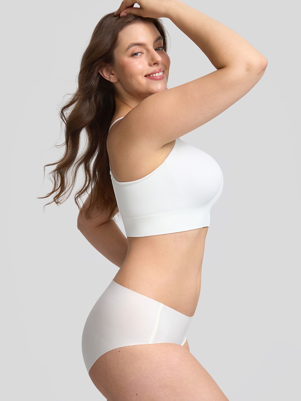 Light Support Wireless Demi T Shirt Bra Seamless Everyday Comfort