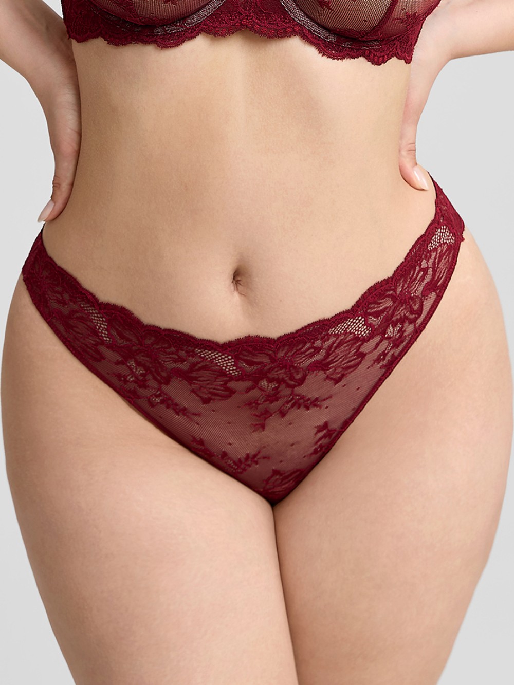 Lace Panties with Antibacterial Cotton Crotch