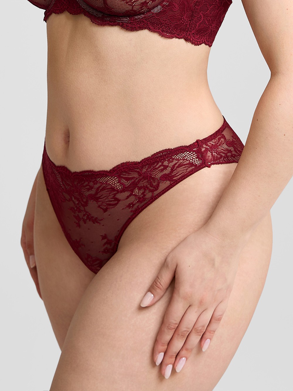 Lace Panties with Antibacterial Cotton Crotch