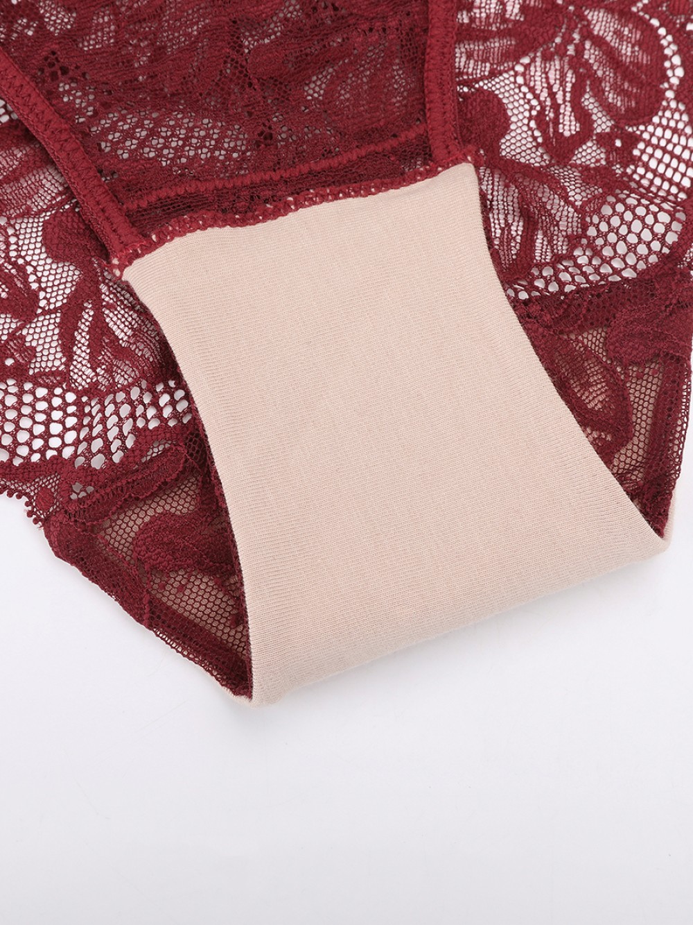 Lace Panties with Antibacterial Cotton Crotch