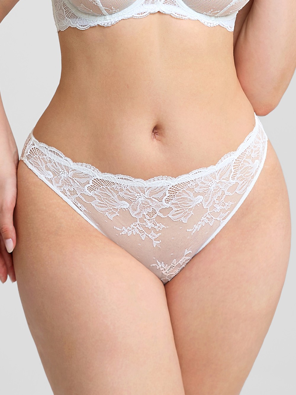 Low-Rise Panties with Antibacterial Cotton Crotch