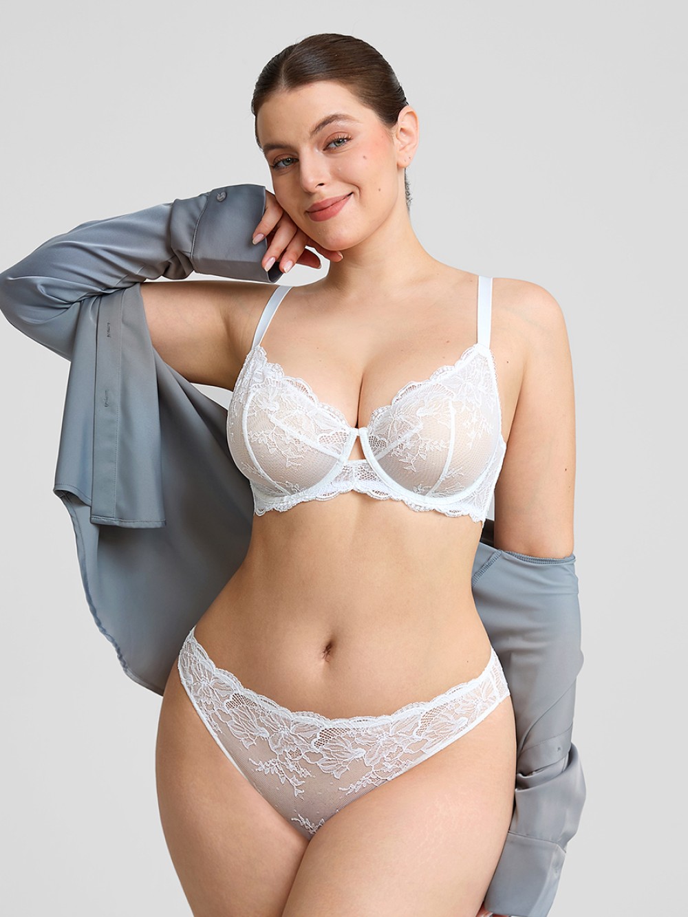 Low-Rise Panties with Antibacterial Cotton Crotch