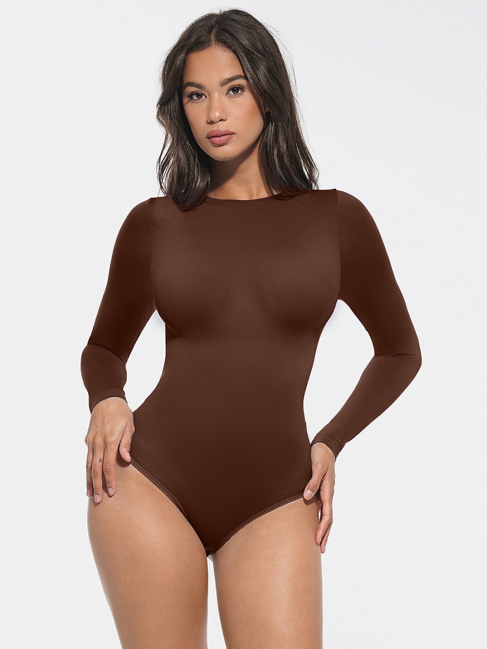 Women Seamless Sculpting Waist and Snap Gusset Briefs Bodysuit