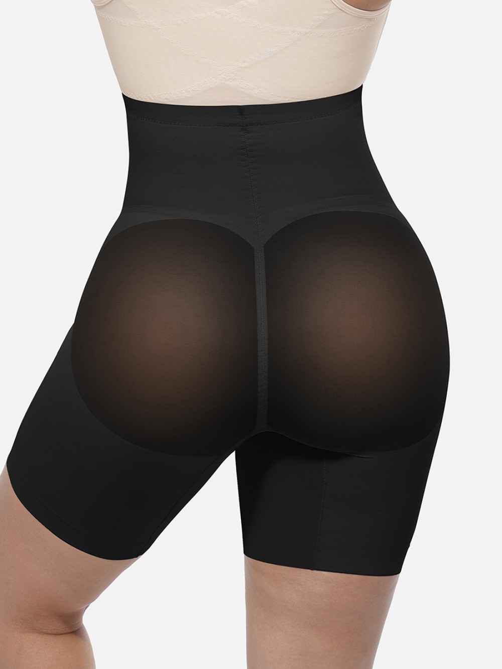 High-Waisted Butt Lift & Slimming Mid-Thigh Shaper Shorts