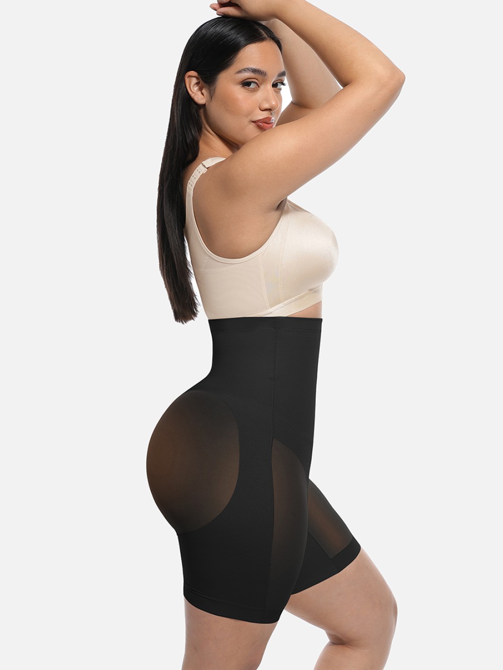 High-Waisted Butt Lift & Slimming Mid-Thigh Shaper Shorts