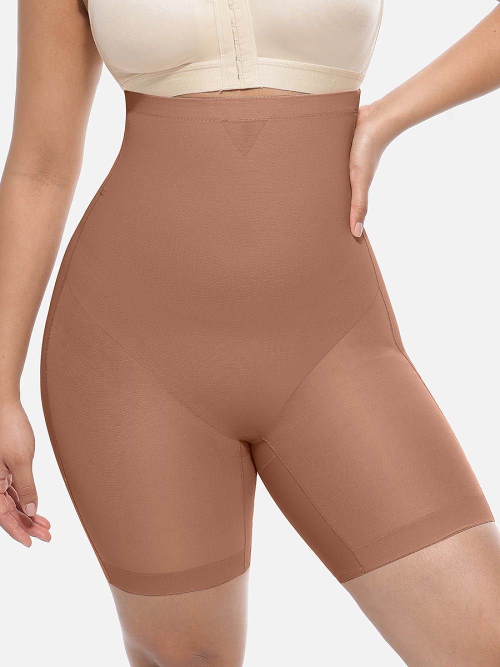 High-Waisted Butt Lift & Slimming Mid-Thigh Shaper Shorts