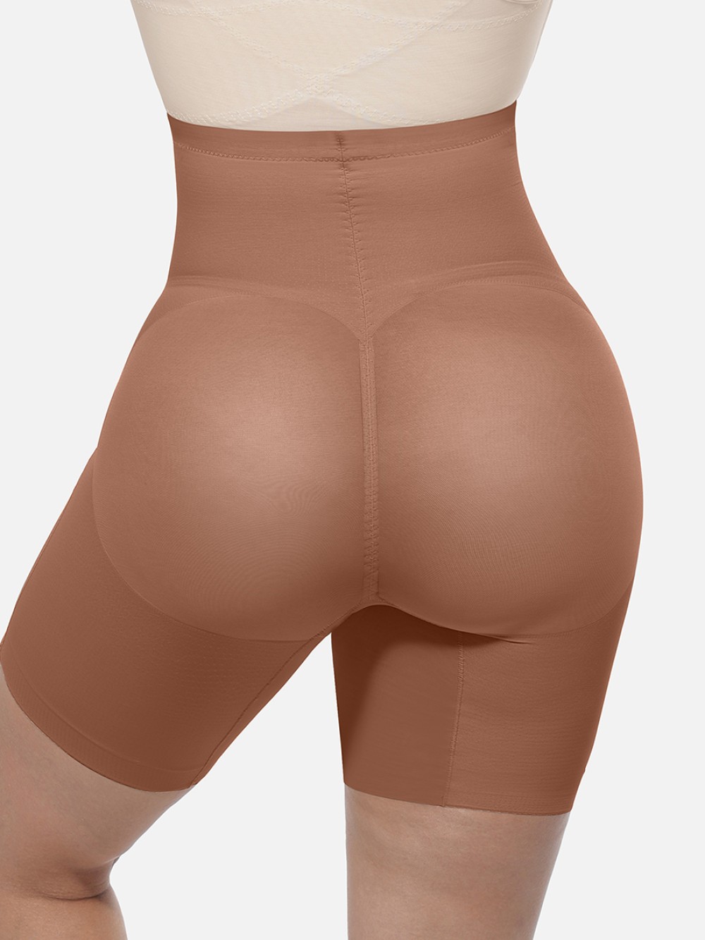 High-Waisted Butt Lift & Slimming Mid-Thigh Shaper Shorts