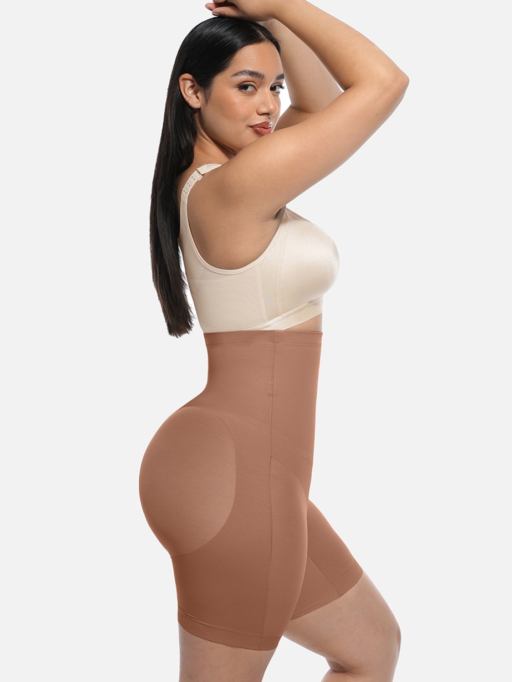 High-Waisted Butt Lift & Slimming Mid-Thigh Shaper Shorts