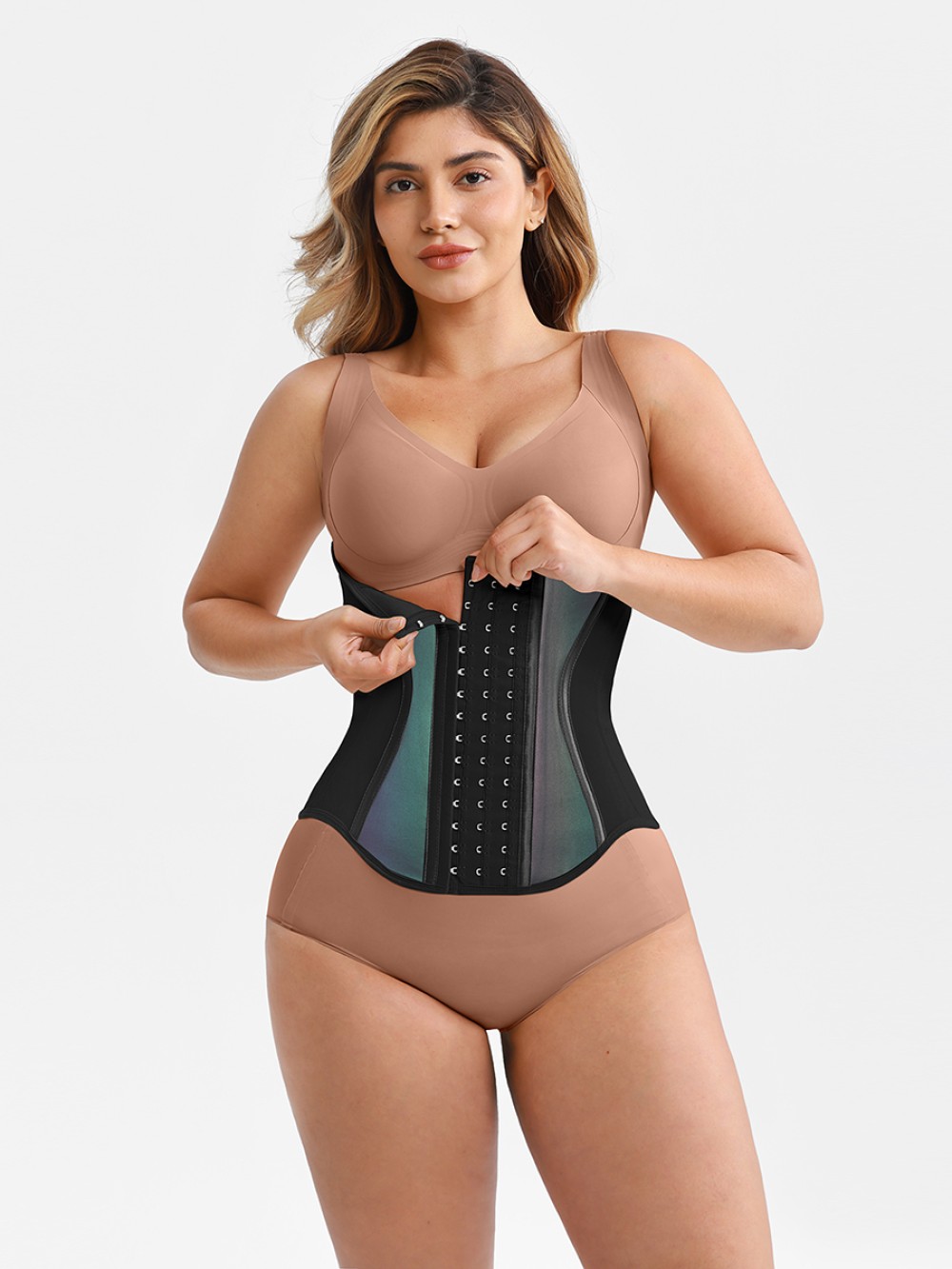 11 Steel Bones High Compression S Curve Latex Waist Trainer