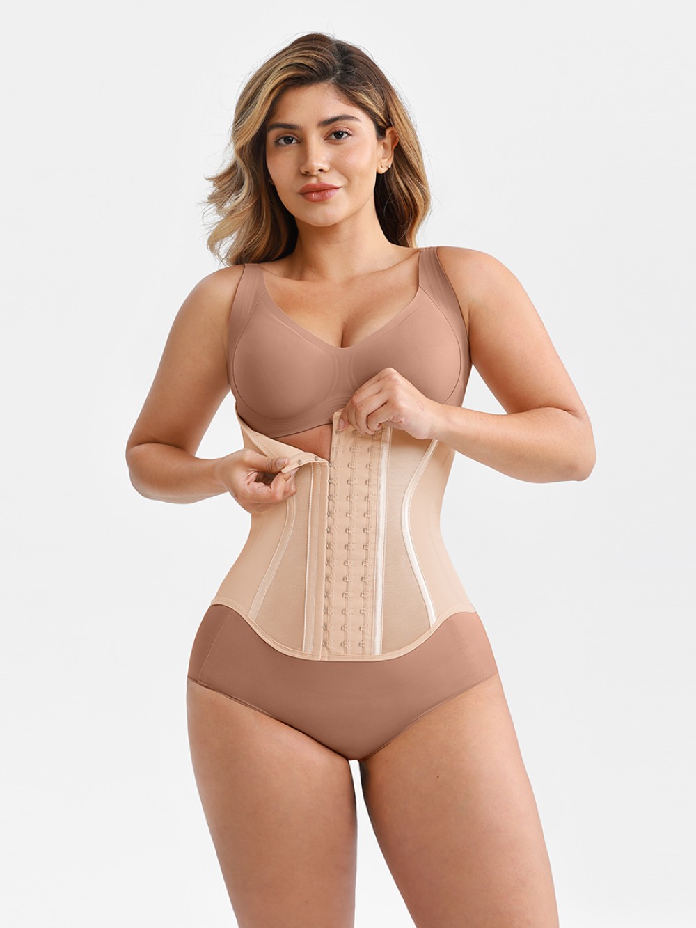 High Compression S Curve Latex Waist Trainer with 11 Steel Bones