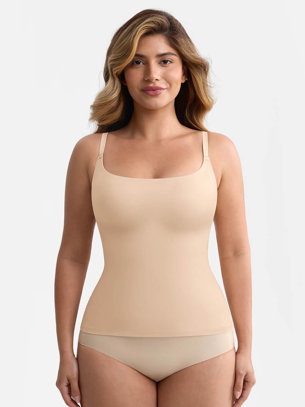 Daily Wear Scoop Neck Tank Top with Anti-Sheer Bust Lining
