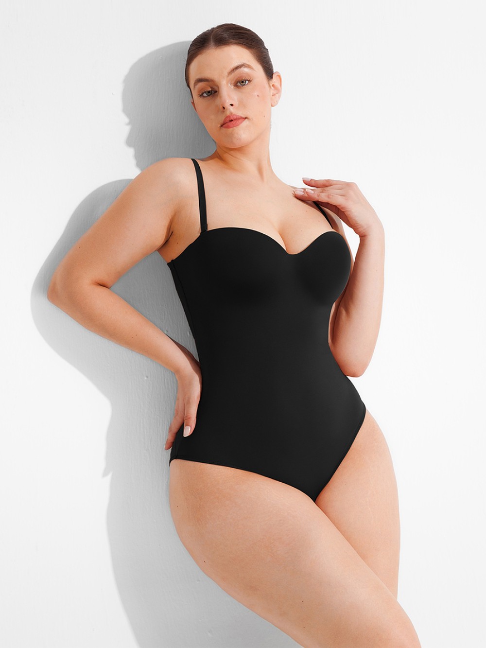 Seamless Underwire Half Cup Waist Control Shapewear Bodysuit