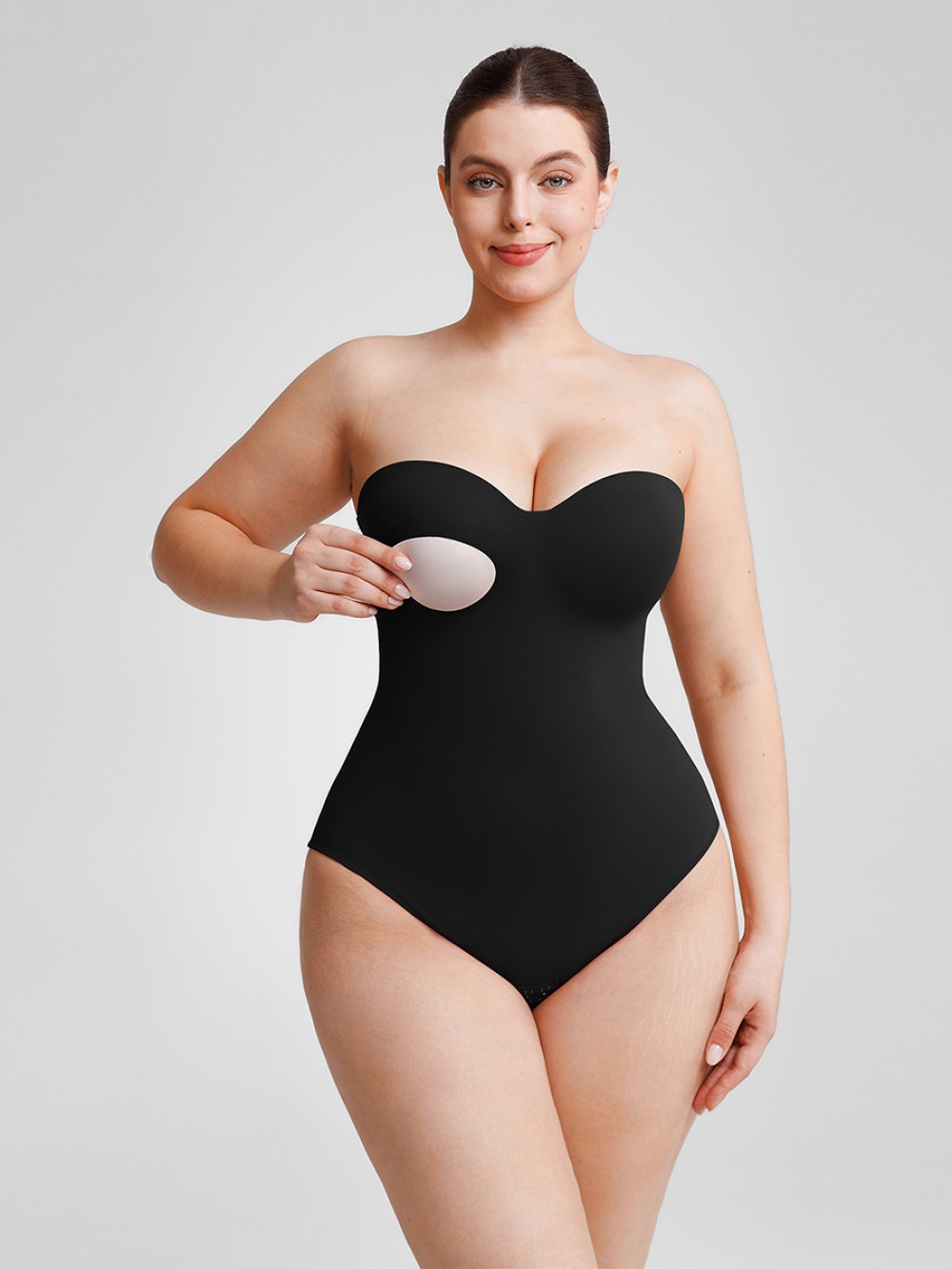 Seamless Underwire Half Cup Waist Control Shapewear Bodysuit