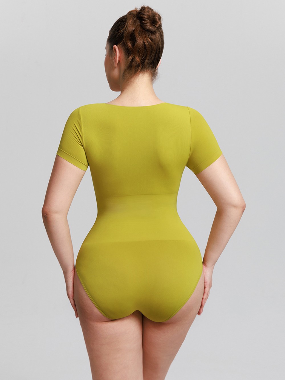 Seamless Scoop Neck Buttery Soft Tummy Control Daily Wear Shapewear Bodysuit