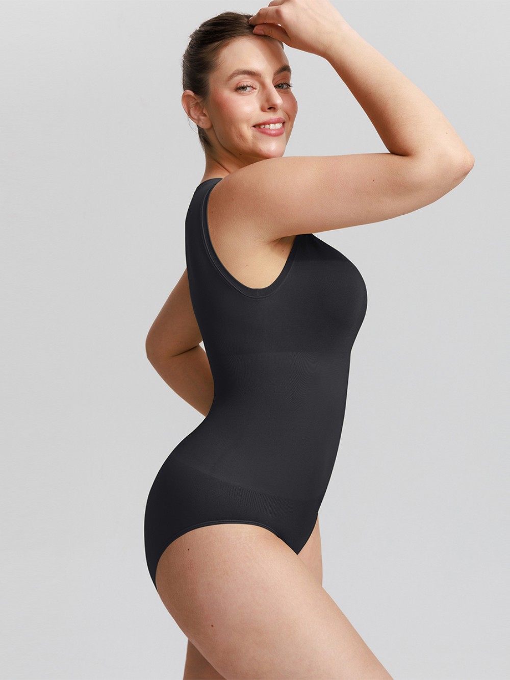Seamless Tummy Control Crew Neck Shapewear Bodysuit
