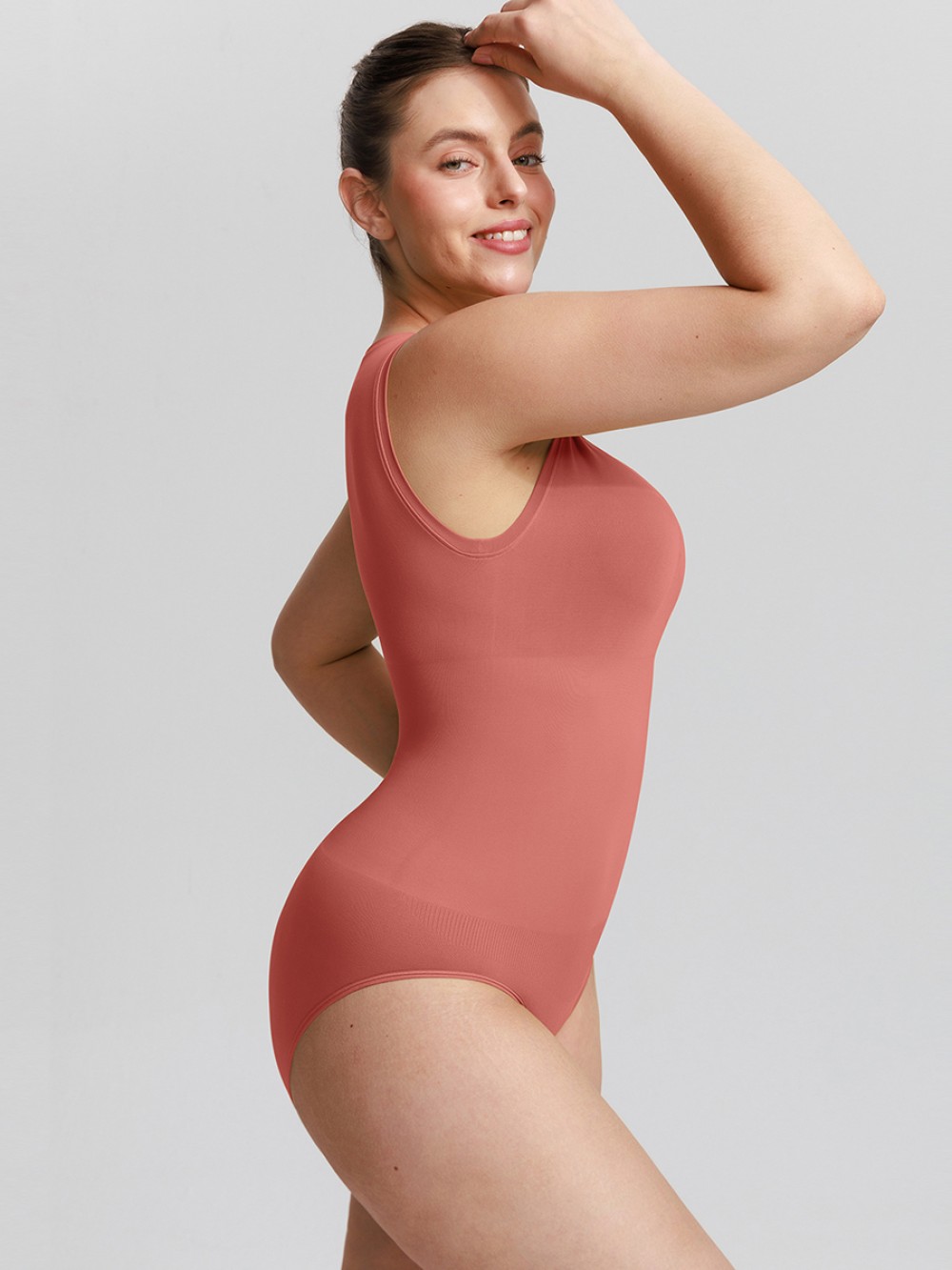 Seamless Tight Waist and Abdomen Shapewear Bodysuit