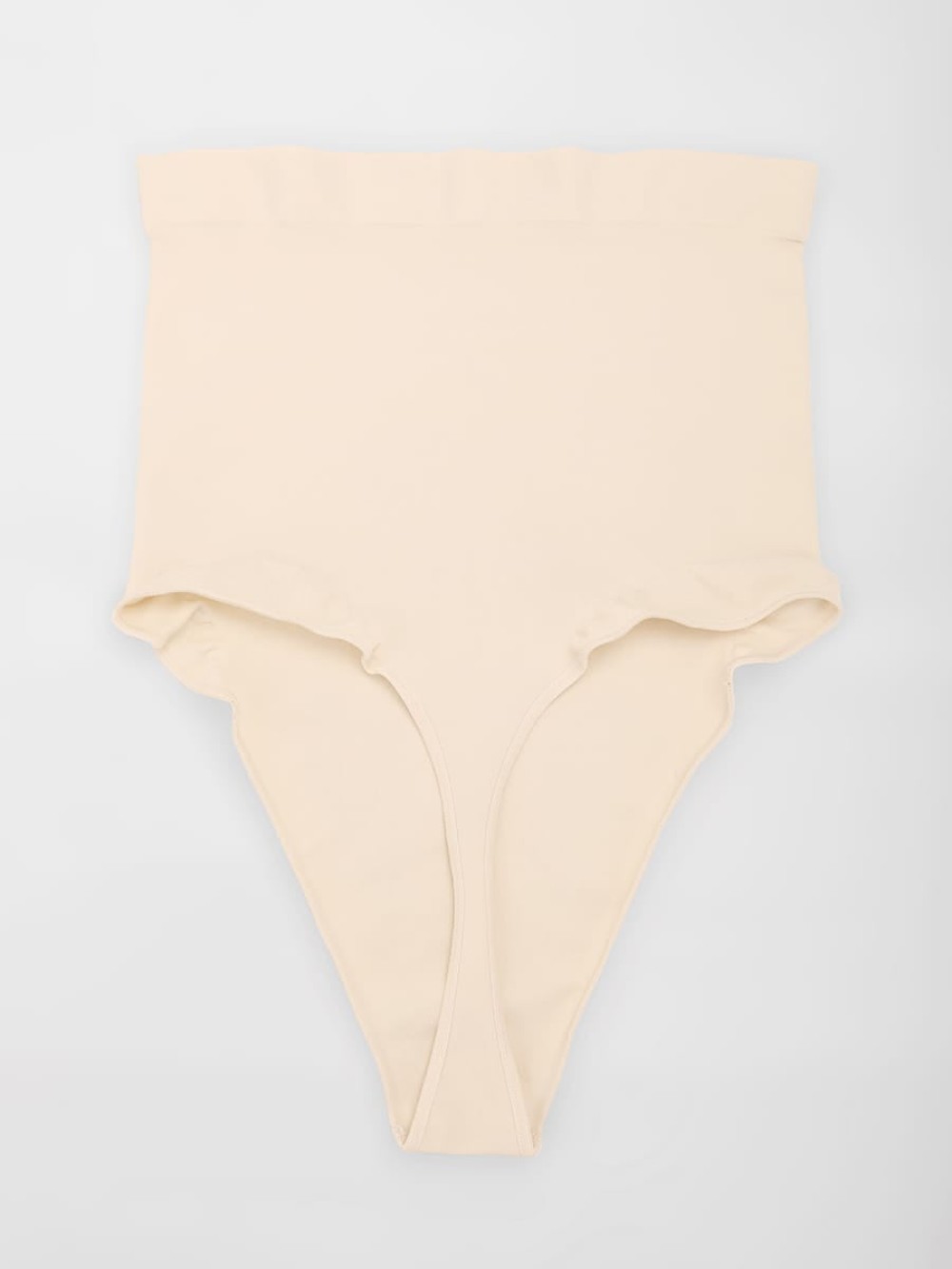 Seamless Tummy Control Thong Shapewear with Anti-Roll Silicone