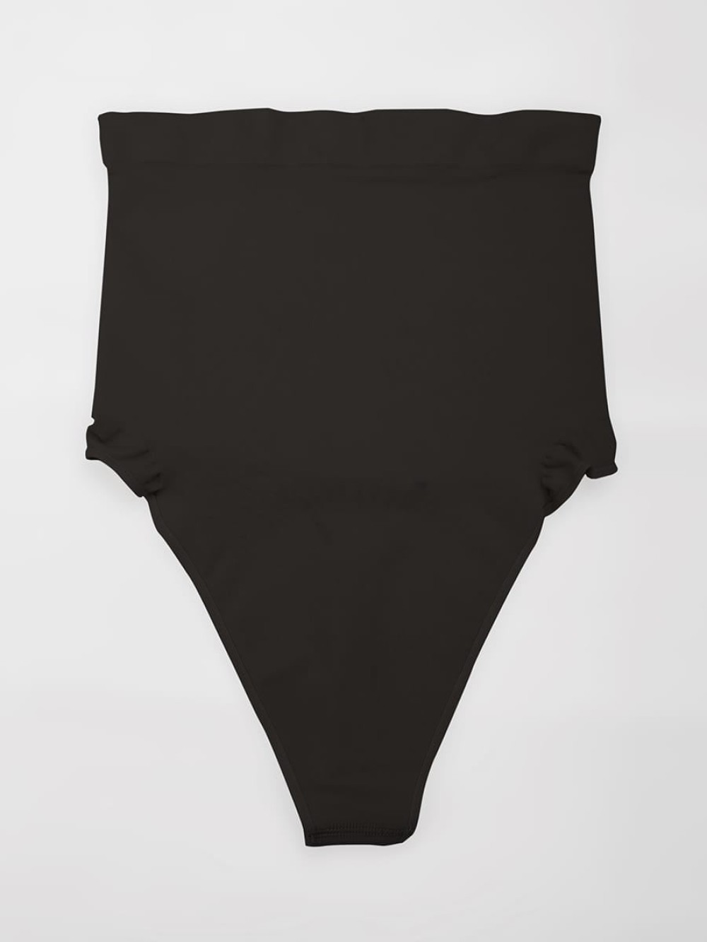 High Waist Seamless Tummy Control Thong Shapewear with Anti-Roll Silicone