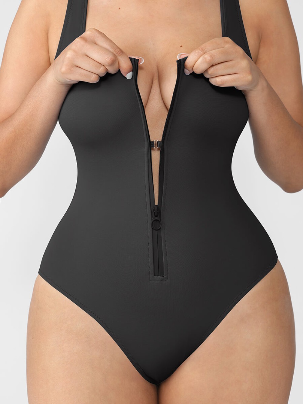 Shaping Waist Tummy Control Panty One Piece Swimsuit