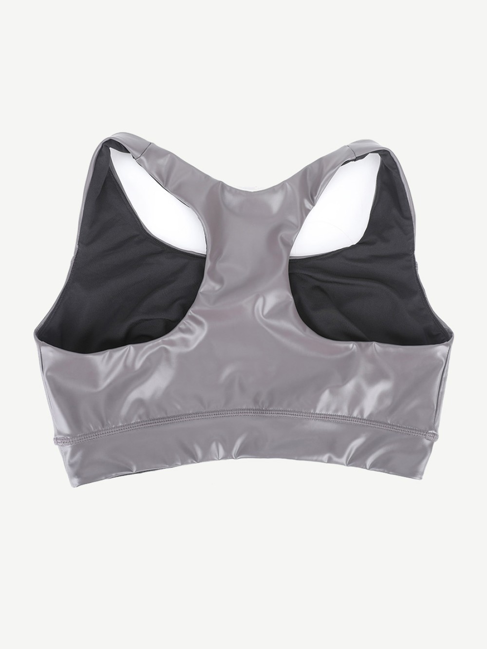 Ultra Elasticity Silver Film Sauna Sport Bra with Removable cups