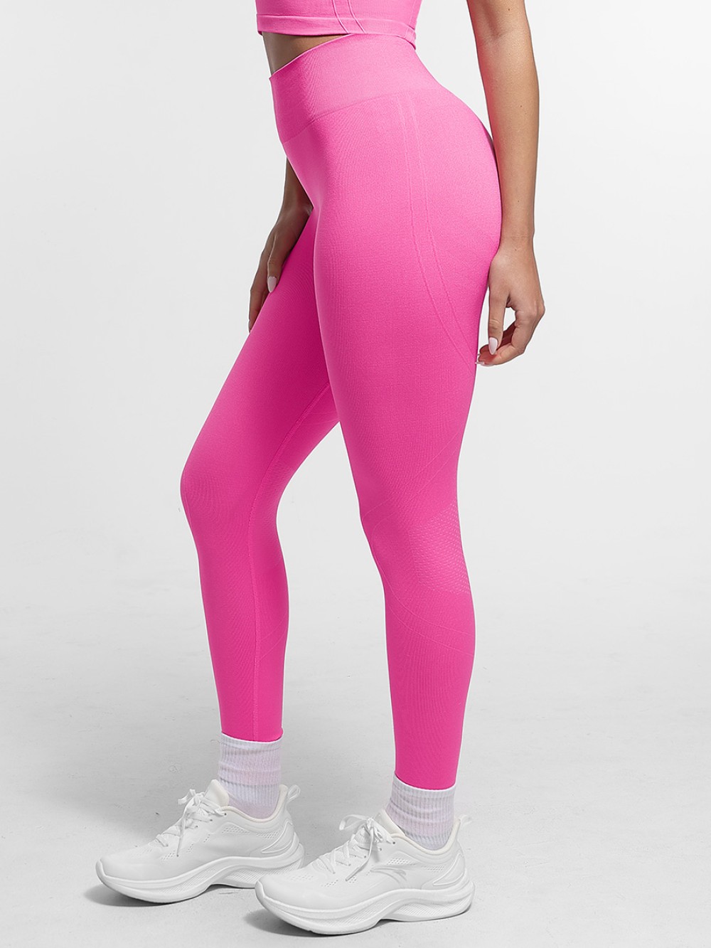 Double-Layer Waistband Peach Buttocks Shaping Yoga Leggings