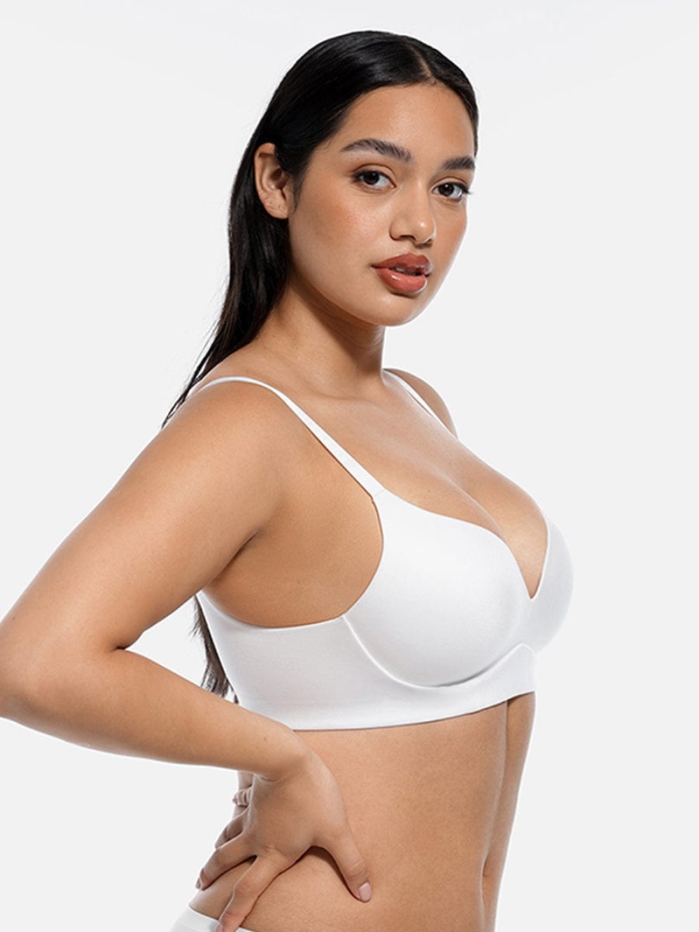 Wireless Push Up Comfort Wireless Demi Coverage Bralettes Bra Adjustable Straps