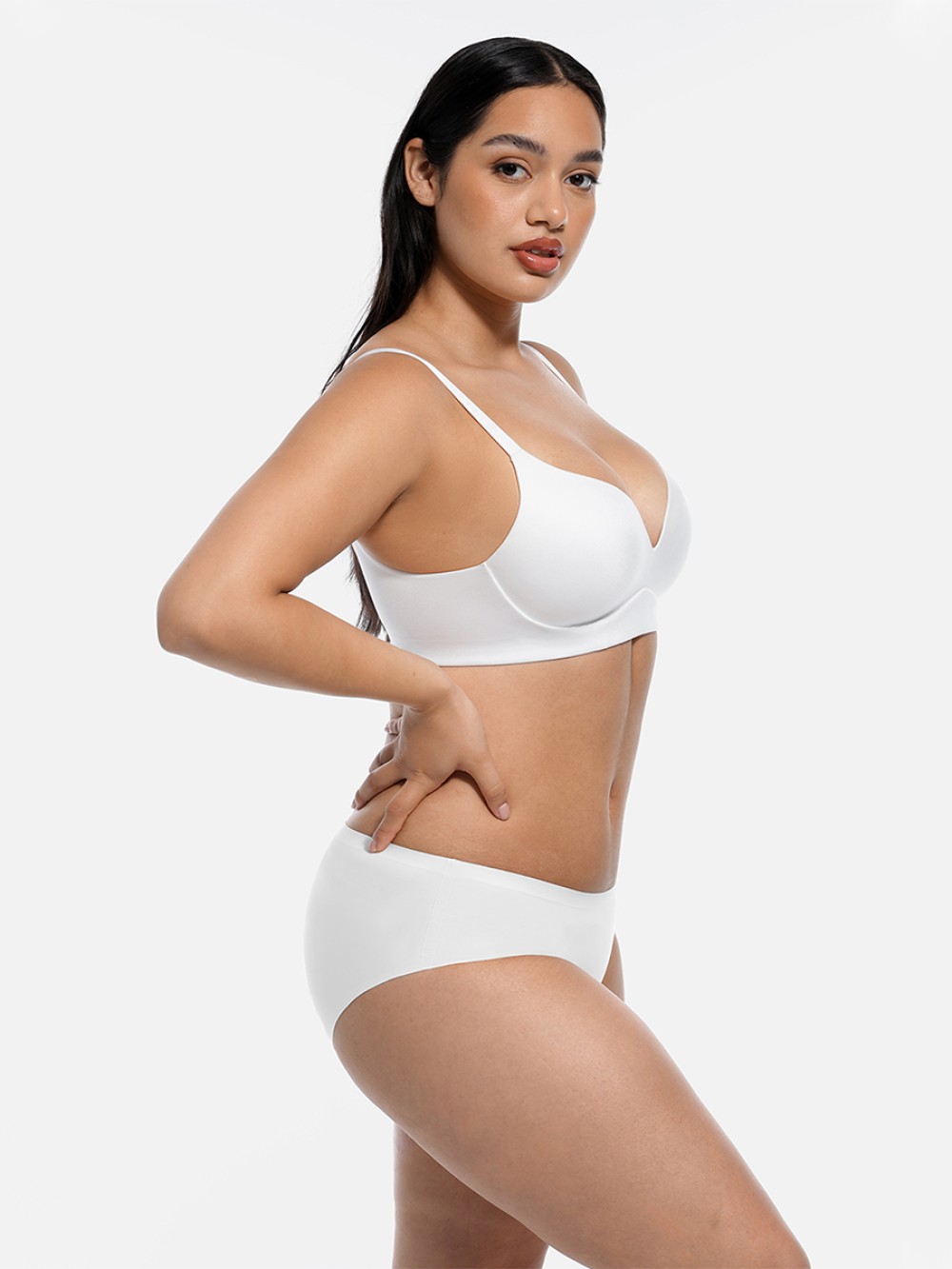Wireless Push Up Comfort Wireless Demi Coverage Bralettes Bra Adjustable Straps
