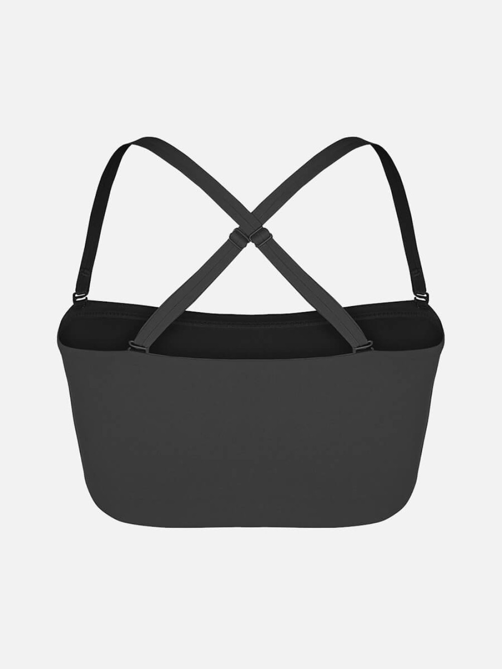 Anti Slip Bandeau Bra FeelSoft Fabric Fixed Molded Cups