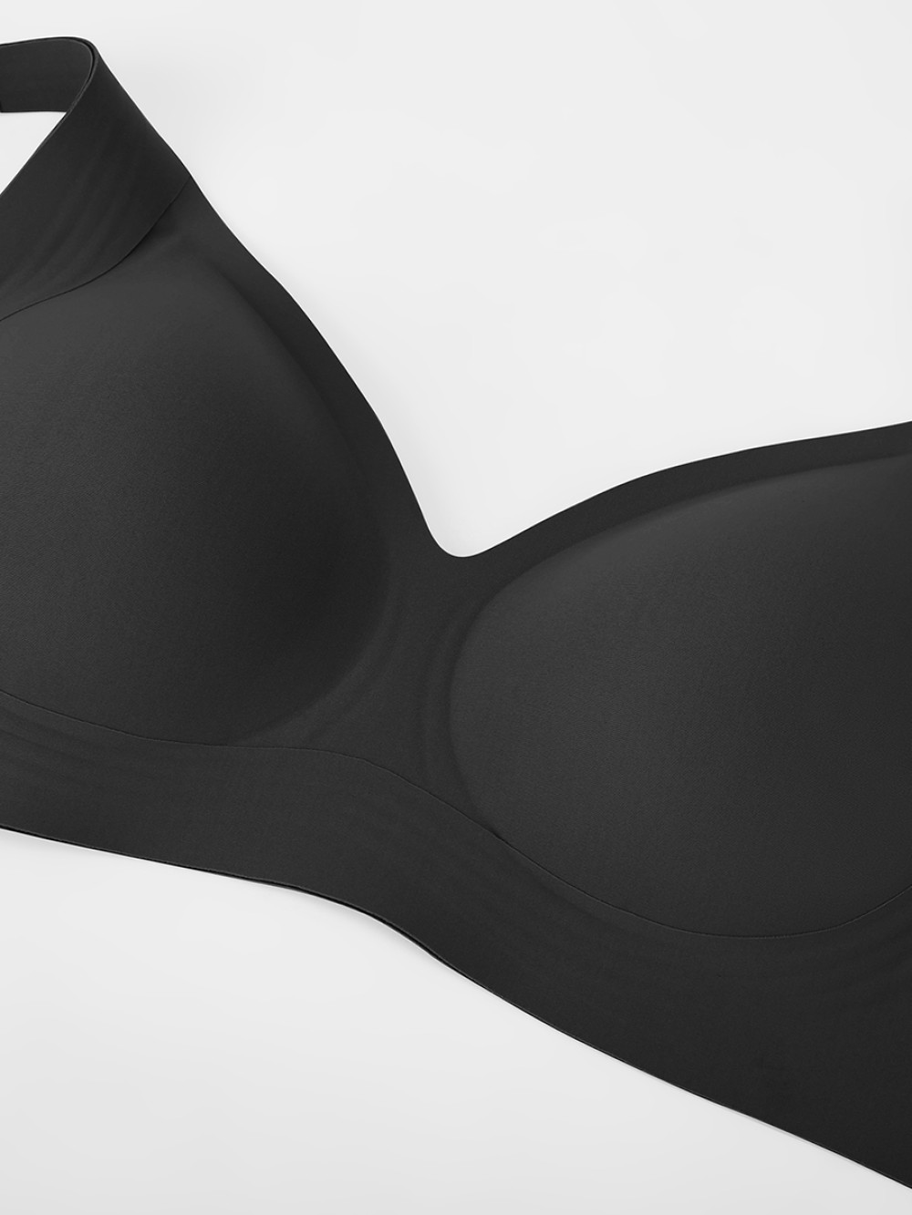 Seamless Wireless Plunge Bra Side Support Anti Roll Easy Care Cups