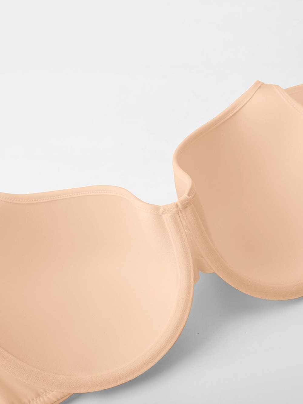 Women Full Coverage Underwire Bra Memory Foam Cup Side Support Wide Strap
