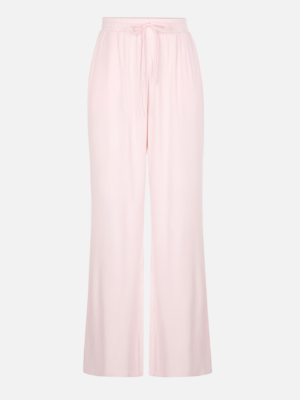 Rayon Ribbed Wide Leg Lounge Pants for Women