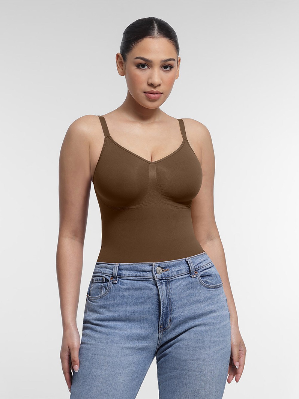 Seamless Chest Support Waist & Abdomen Control Shapewear Bodysuit