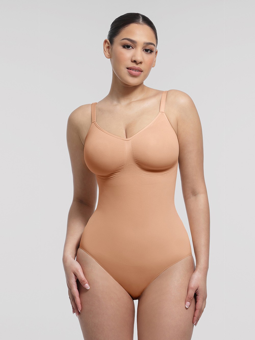 Women Seamless Chest Support Waist Control Shapewear Bodysuit