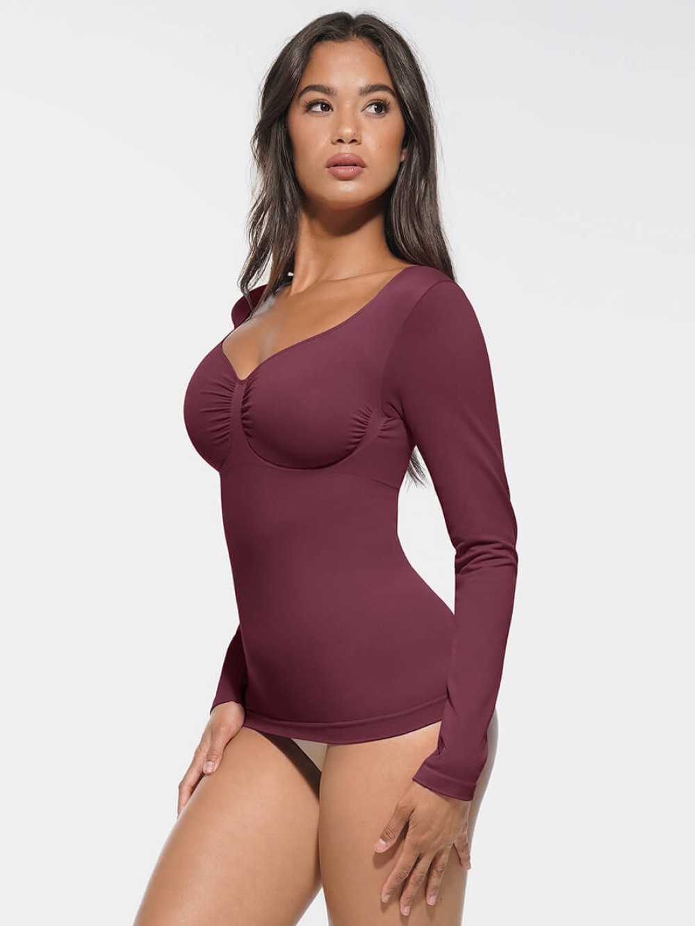 Women Seamless Bust Support Waist and Tummy Control Shaping Bodysuit