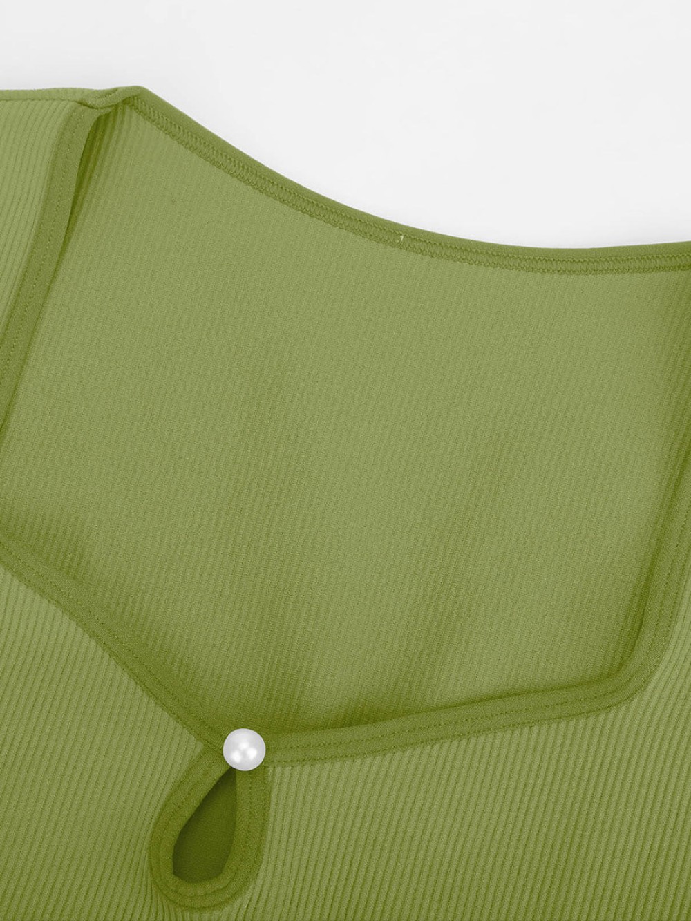 Seamless Ribbed Hollow Scoop Neck Waist Tummy Control Thong Bodysuit