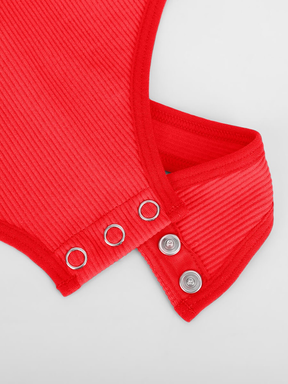 Seamless Ribbed Sexy Hollow Waist Tummy Control Thong Bodysuit