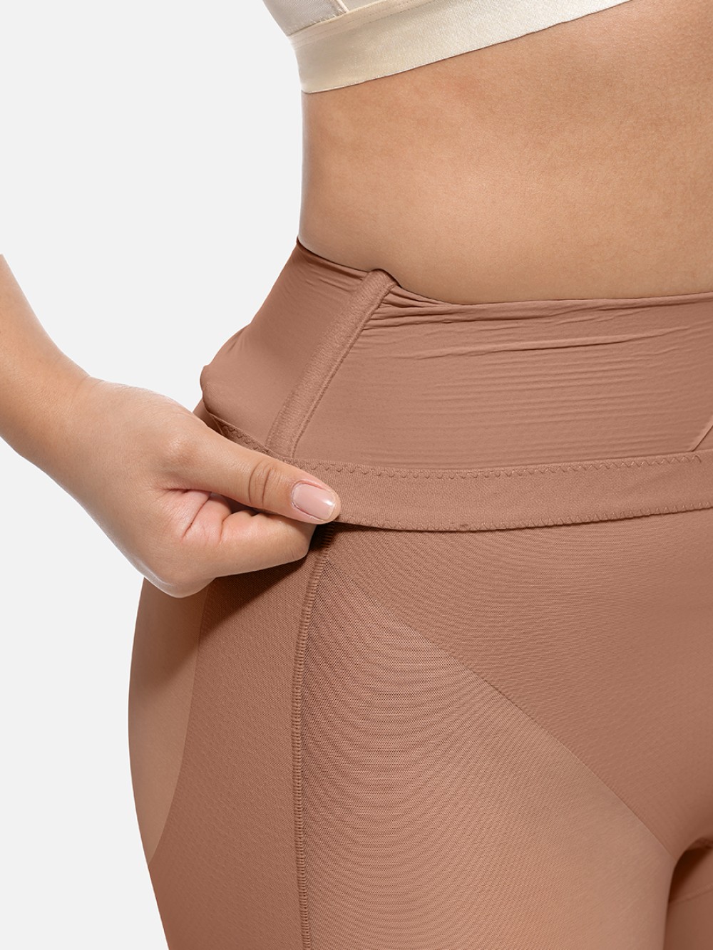 Seamless Adhesive High-Waisted Butt Lift & Slimming Mid-Thigh Shaper Shorts