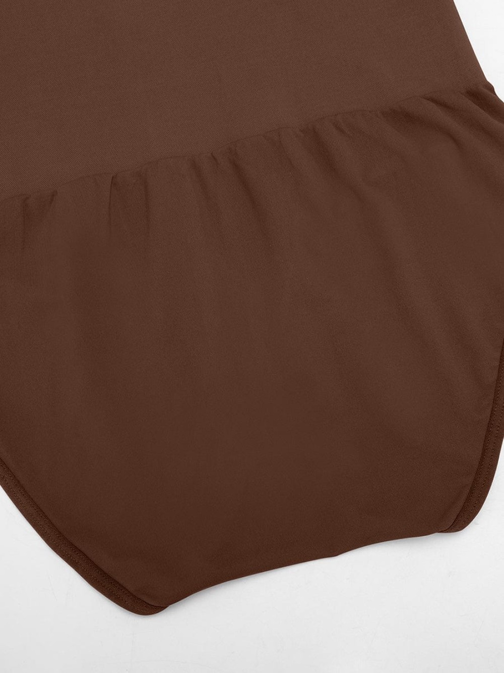 Seamless Long Sleeve Tummy Control Snap Crotch Briefs Bodysuit