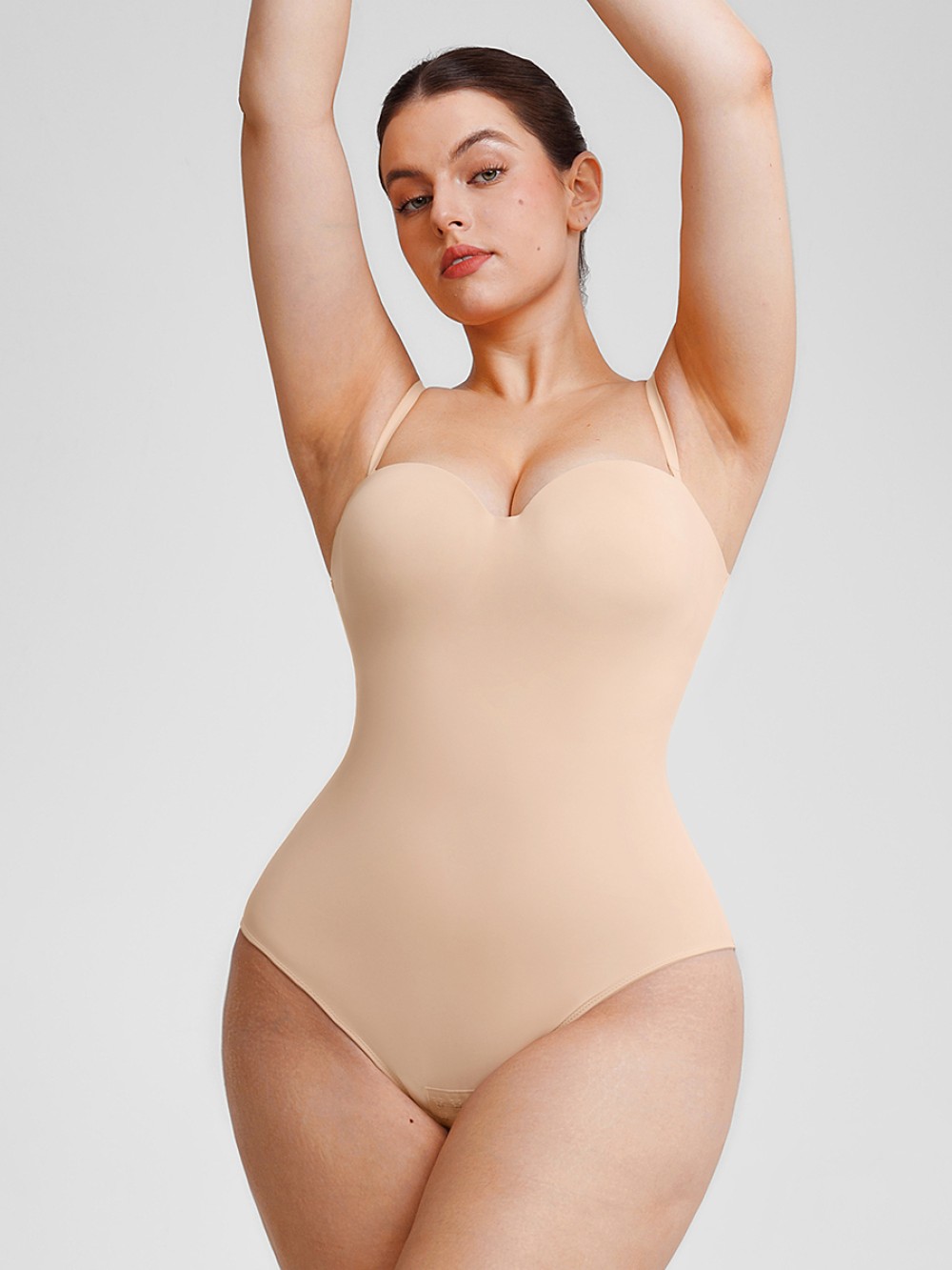 Seamless Underwire Half Cup Shapewear Bodysuit