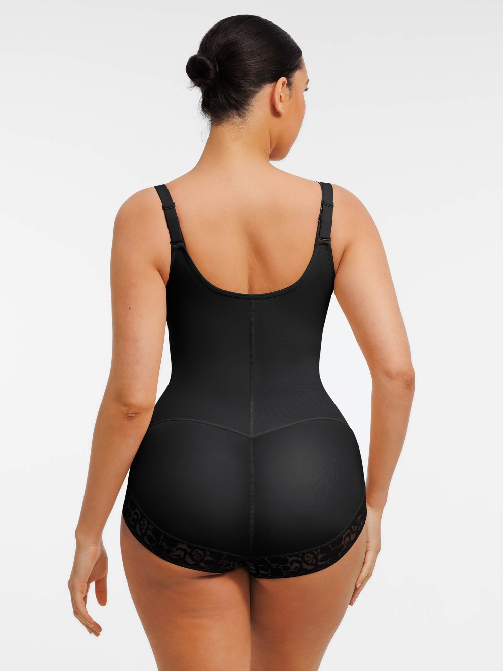 Wholesale U-shaped Bust Lifting Front Zipper Lace Shapewear