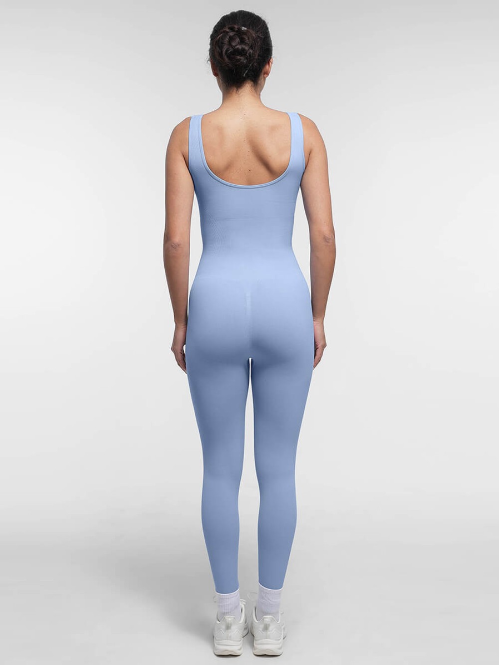 Square Neck Seamless U-Shaped Back Design Shaping Jumpsuit