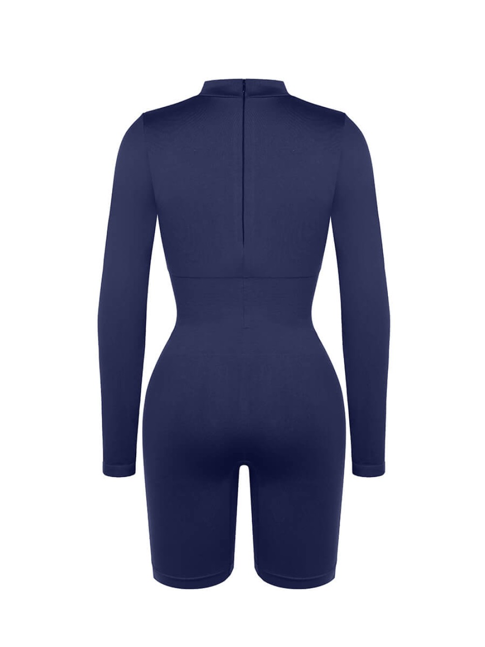 Fashion Seamless Turtleneck Jumpsuit with Removable Cups